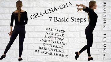 7 Cha Cha Basic Steps every Beginner should Learn || Cha Cha Dance Beginner Steps Tutorial
