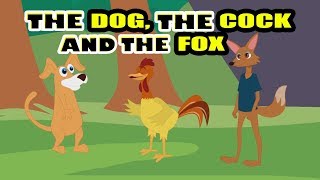 Moral Story For Kids in English | The Dog, The Cock And The Fox | Animal &amp; Jungle Story