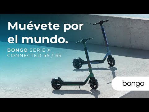 Patinete eléctrico  Cecotec Bongo X45 Connected, 350W, Máx 750W, Autonomía  45 km, Inclinación 20%, 10, SDS, Cambio automático, Bluetooth, Blue