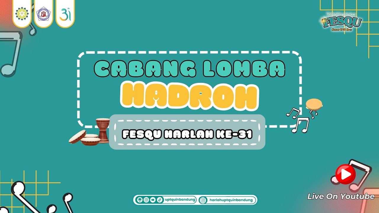 🔴 [LIVE] Festival Seni Qur'ani Harlah UPTQ ke-31 UIN Sunan Gunung Djati Bandung | DAY 3