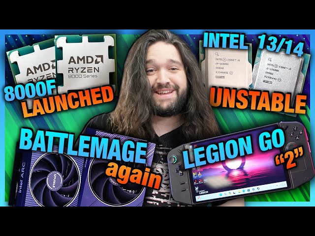 HW News - Unstable Intel CPUs, New Ryzen CPUs, Legion Go 2, RGB Light Staining GPUs class=