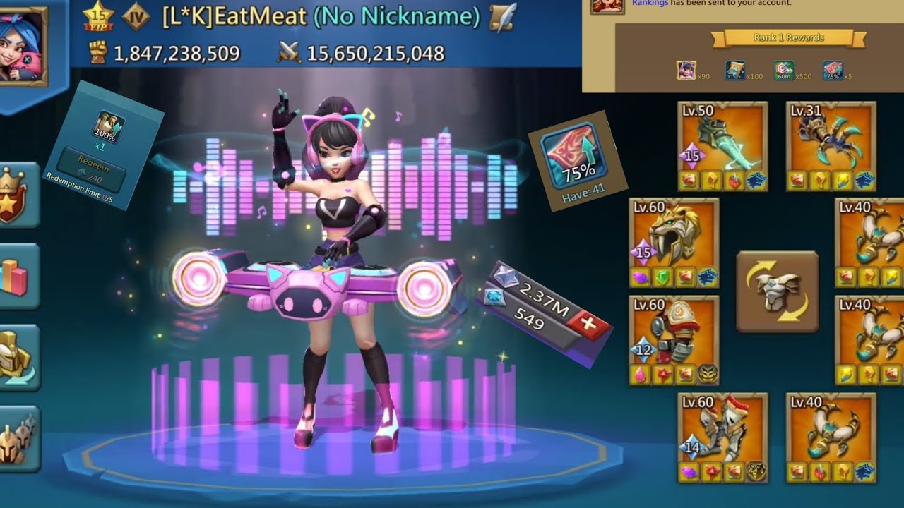 Spending 3m Special Stars to win NEW leader skin! - Lords Mobile