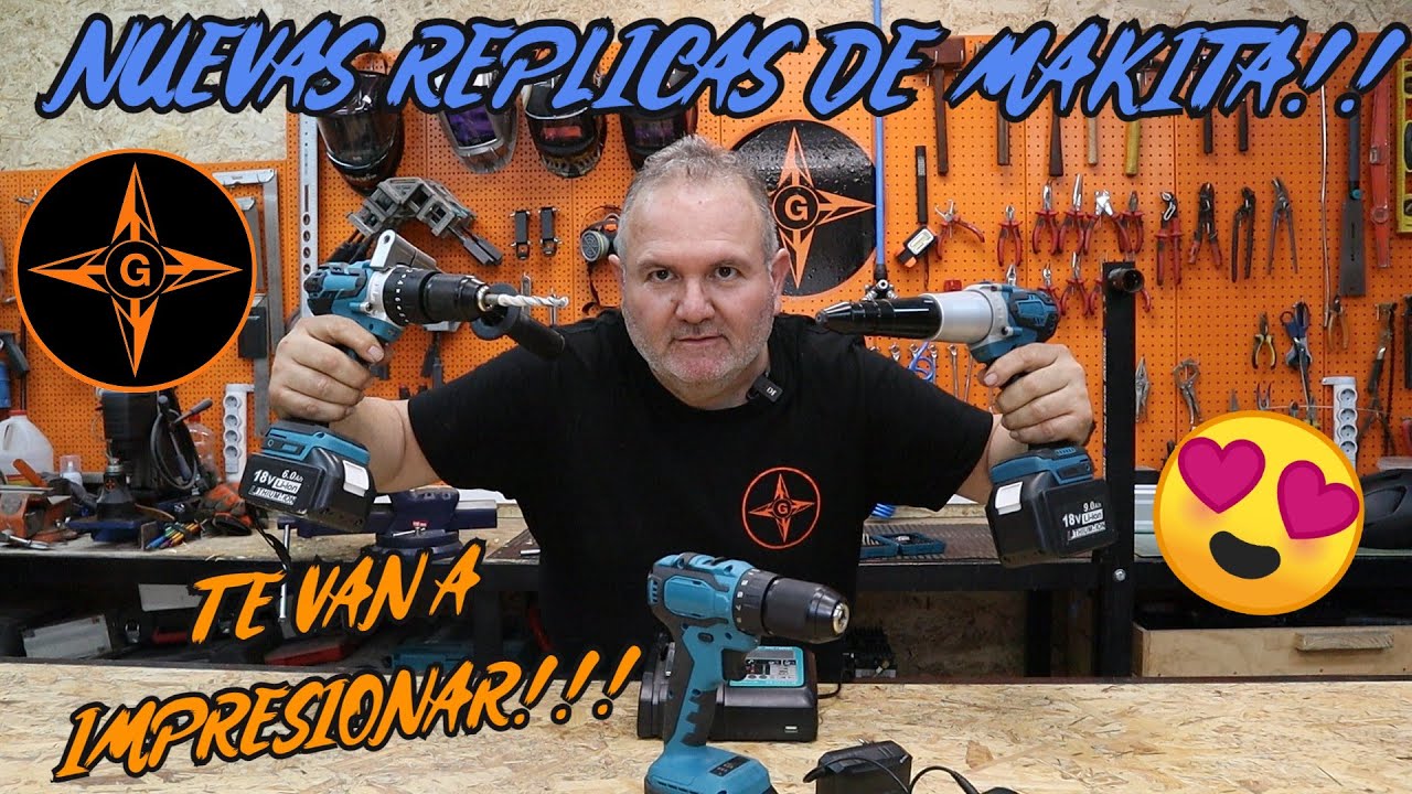 REMACHADORA ELECTRICA , TALADRO PERCUTOR Y ATORNILLADOR 18V REPLICAS DE  MAKITA 