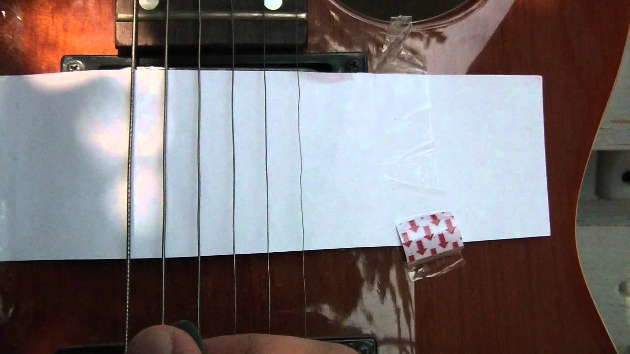 Electric guitar string stroboscopic effect / rolling shutter YouTube