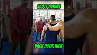 Scott Adkins Back Hook Kick 💪👊 #scottadkins #karatekick #ytshorts #youtubeshorts #viral #shorts