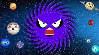 Learn Funny Planets Blend with Black Hole★Monster Planets VS Black Hole Game★Planets for Kids screenshot 3