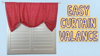 Easy Curtain Valance | The Sewing Room Channel