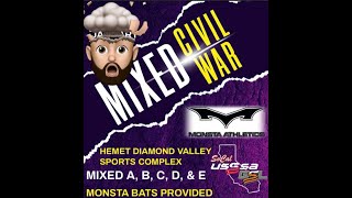 USSSA SOCAL Civil War mix E, Laced Up (E) vs Renegades