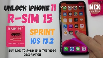 Unlock iPhone 11 SPRINT using R-SIM 15 ios 13.2.2