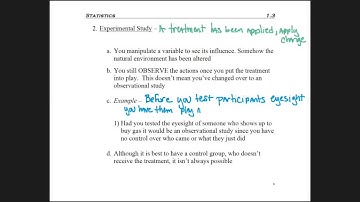 1.3 - part 3 - Observational & Experimental Studies