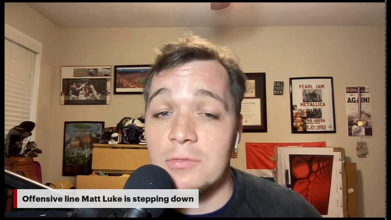 offensive line coach Matt Luke is stepping down YouTube