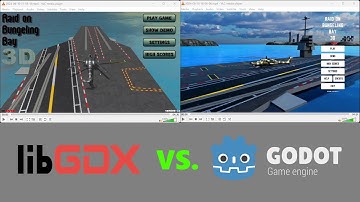 Godot GLES3 vs. libGDX - FINAL GAME - side by side comparison