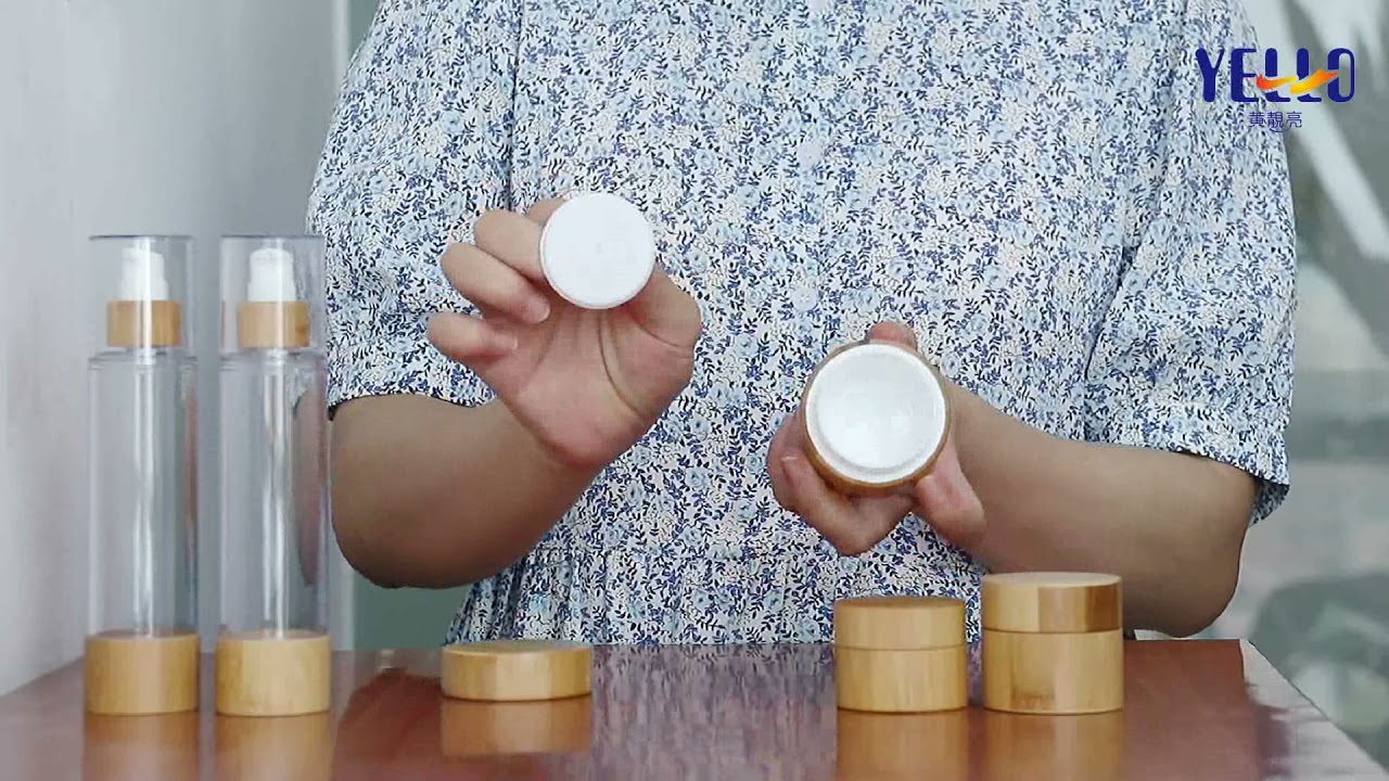 New Arrival Bamboo Cosmetic Jars And Airless Pump Bottles
