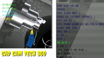 CNC turning programme with simulation || G71 G70 cycle || Fanuc programme