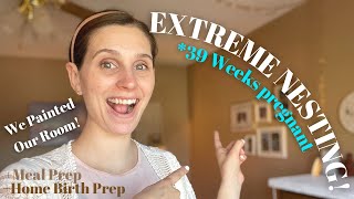 VLOG: Getting Ready For Baby #2 *39 Weeks Pregnant | Painting, Meal Planning, Home birth prep & MORE