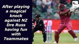 Watch: Dre Russ having fun with his teammates in a bus | ICC CWC 2019 screenshot 2