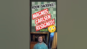 Magnus Carlsen Resigns After Epic Rook Sacrifice!