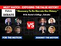 Full debate  necessary to renarrate our history   st xaviers  calcutta  anand ranganathan