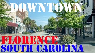 Florence - South Carolina - 4K Downtown Drive