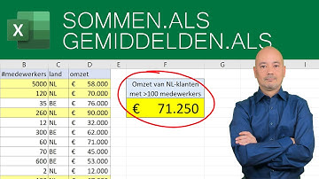 SOMMEN.ALS en GEMIDDELDEN.ALS