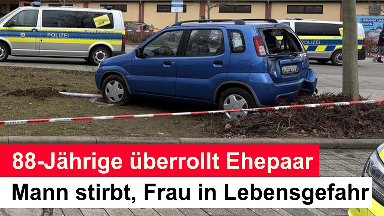 Gera Parkplatzunfall: 88-Jährige überrollt Ehepaar – Mann stirbt, Frau in Lebensgefahr
