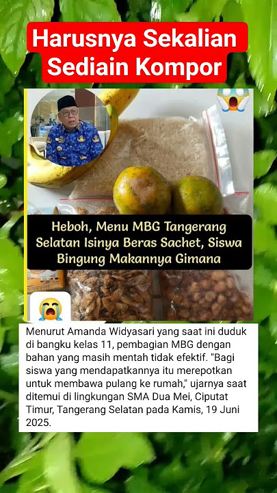 HEBOH MENU MBG lSINYA BERAS SACHET #shortvideo #short