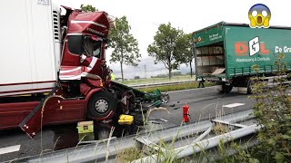 TOTAL IDIOTS IN In Truck Crash 2023 - TOP IDIOTS AT WORK Fails - DANGEROUS Car Crash On Highway