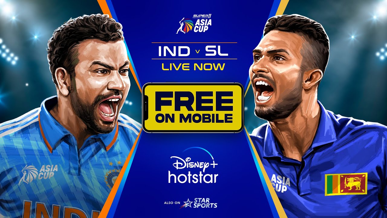 Asia Cup 2023 Ind vs SL Live Now DisneyPlus Hotstar