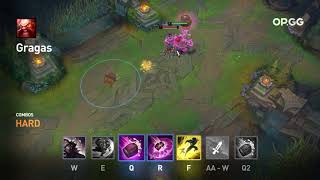 Gragas W + E + Q + R + Flash