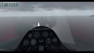 ASK-21 stunts followed by landing | Glider landing in X plane-11.