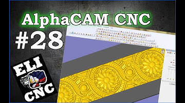 ALPHACAM  CNC VID 028 / 3D DESIGN RELIEF CORNER  DECOR DRAWER TABLE