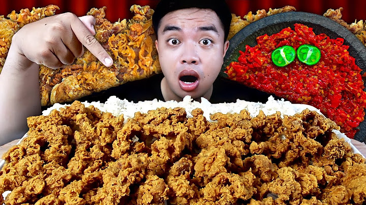 MUKBANG KULIT AYAM CRISPY SAMBAL BALADO MERCON | ASMR KULIT AYAM CRISPY