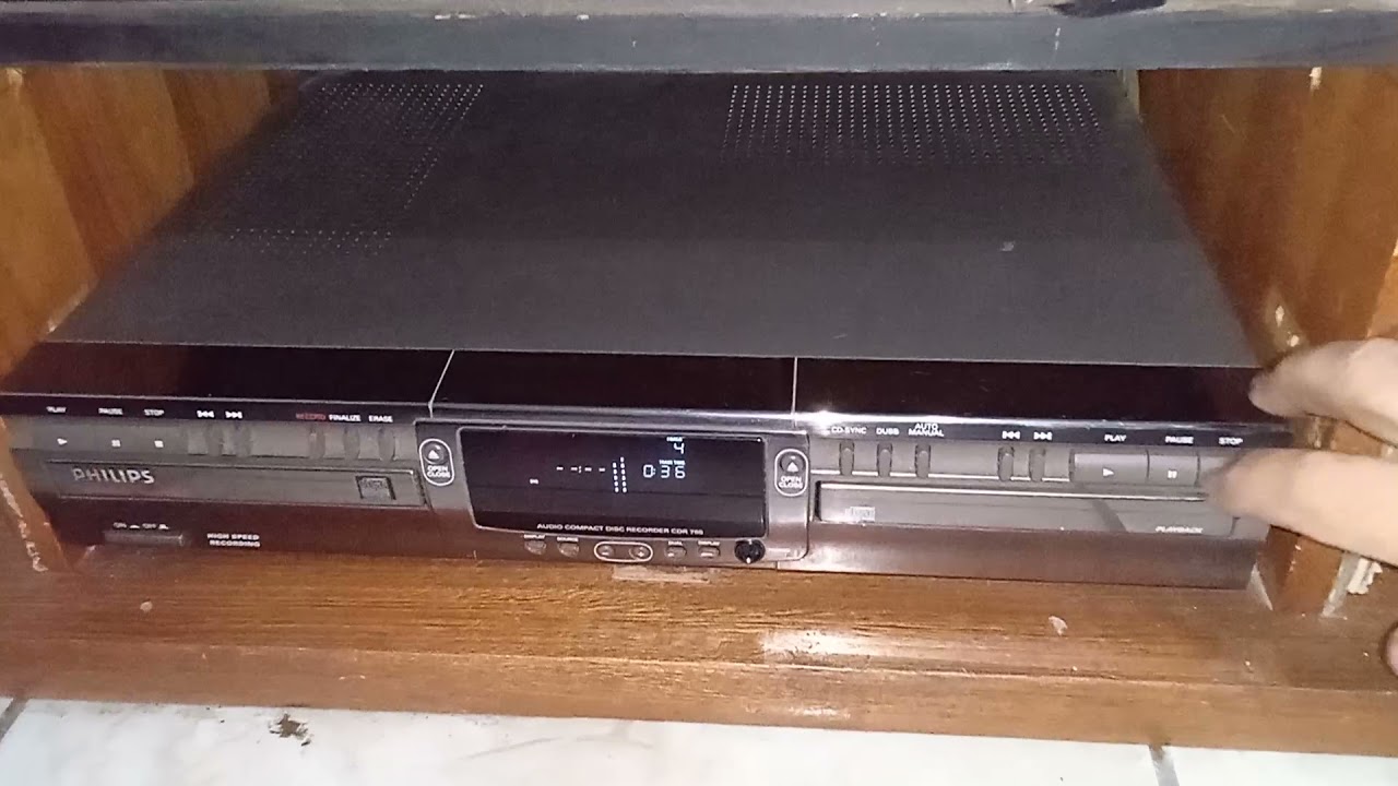 gravador de cds Philips modelo CDR-765