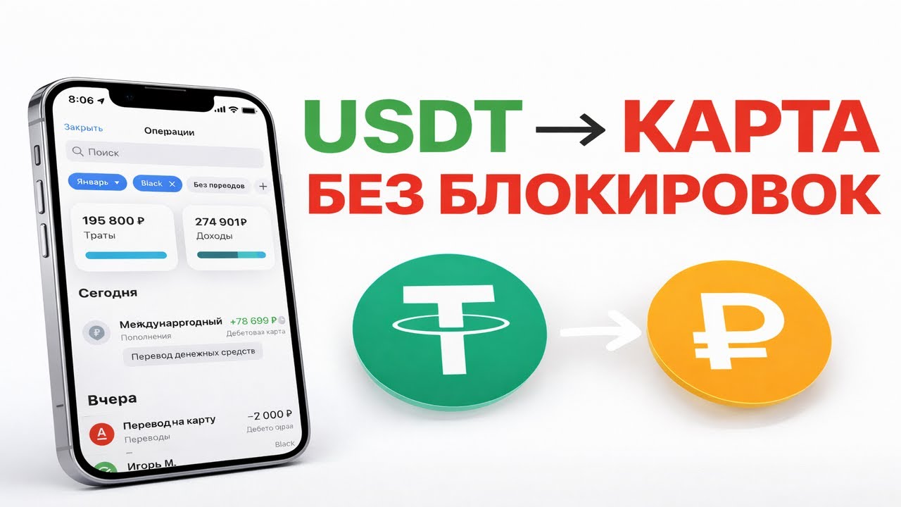 Как Вывести USDT и Криптовалюту на Карту в 2026 — Быстро и Без Проблем