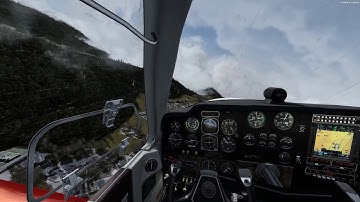 Prepar3D v4 3 Lowi Innsbruck in A2A V-35B showing their new windshield raindrop effects