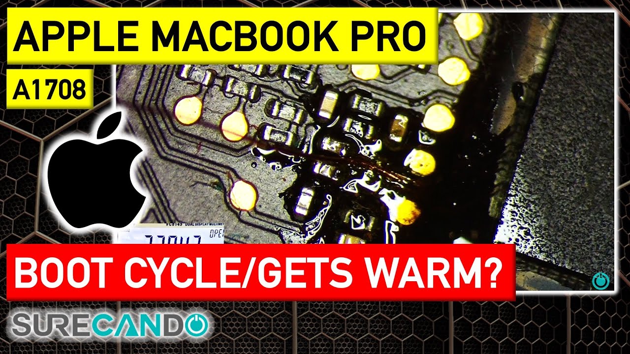 MacBook Pro 1708 Boot Loop: CPU Heating Up, No Fan Spin - Unusual
