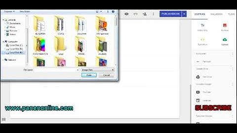 Cara upload gambar ke google sites