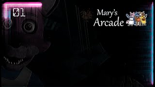 Mary's Arcade 1 FNAF HORROR GAME Night 1 Full Game No Commentary