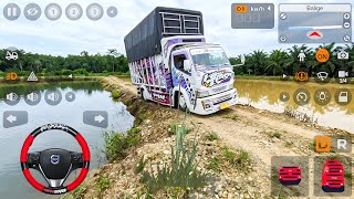 Truk Oleng Wahyu Abadi Pasang Bumper Terbaru Langsung Narik Muatan | Mod Bus Simulator Indonesia