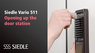Siedle Vario 511 Maintenance and repair - Opening up the door station