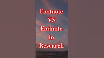 Footnote VS Endnote Explained | Research | Rakibul Hasan |