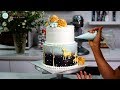 How to Decorate Winter Cake With Topping Cream| Bánh Hai Tầng Trang Trí Quả Thông và Tuần Lộc