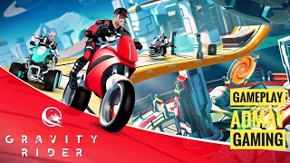 🔴 Gravity Rider: Extreme Balance Space Bike Racing gameplay. screenshot 2