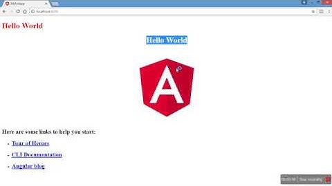 Interpolation and Property binding in Angular 5 tutorial-6(Hindi/Urdu)