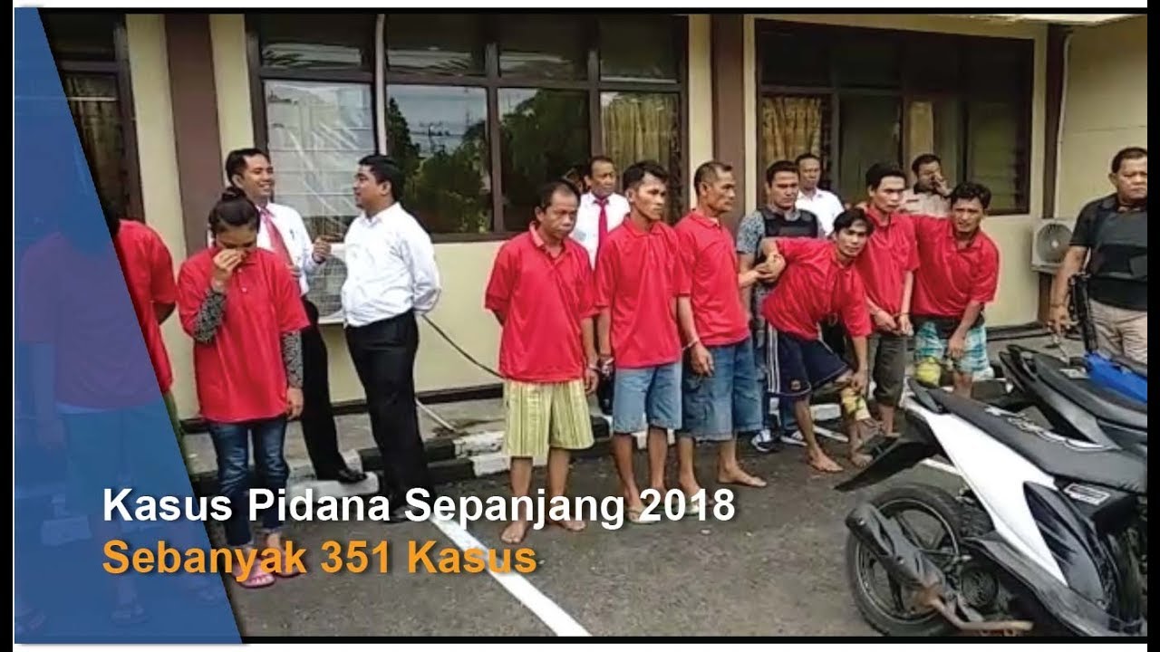 Kasus Pidana di Lubuklinggau Sepanjang Tahun 2018 Sebanyak 351 Kasus