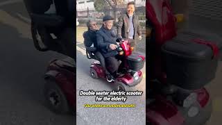 Two-seater four-wheel electric mobility scooter for the elderly. #scooter #mobilityscooter #elderly