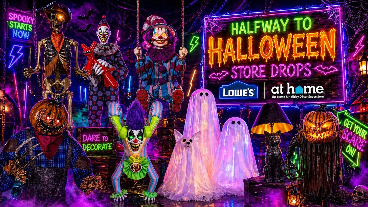 Halfway to Halloween 🎃 Lowe's Drop PLUS At Home Sneak Peak for