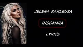 Jelena Karleusa - INSOMNIA (Lyrics Video)