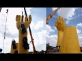 Main jaune en construction  photos indites de daniel guill