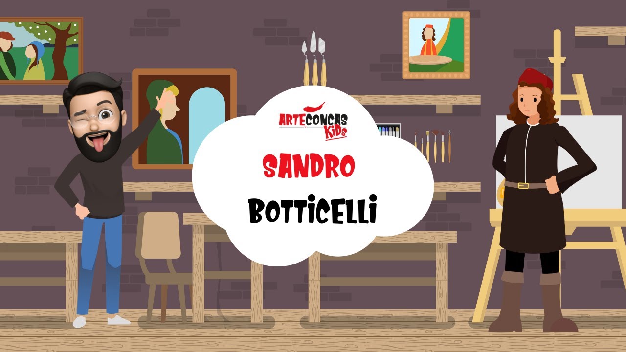 Sandro Botticelli | Scopri il Grande Artista con Arte Concas Kids | Cartone Animato / Firenze Uffizi